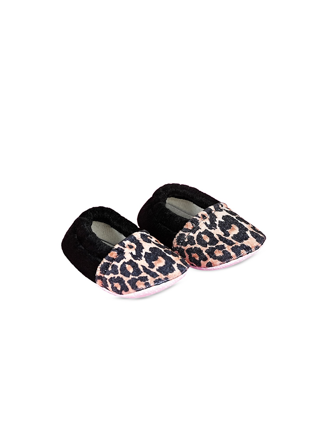 

COCO CANDY Kids Animal Printed Booties, Black
