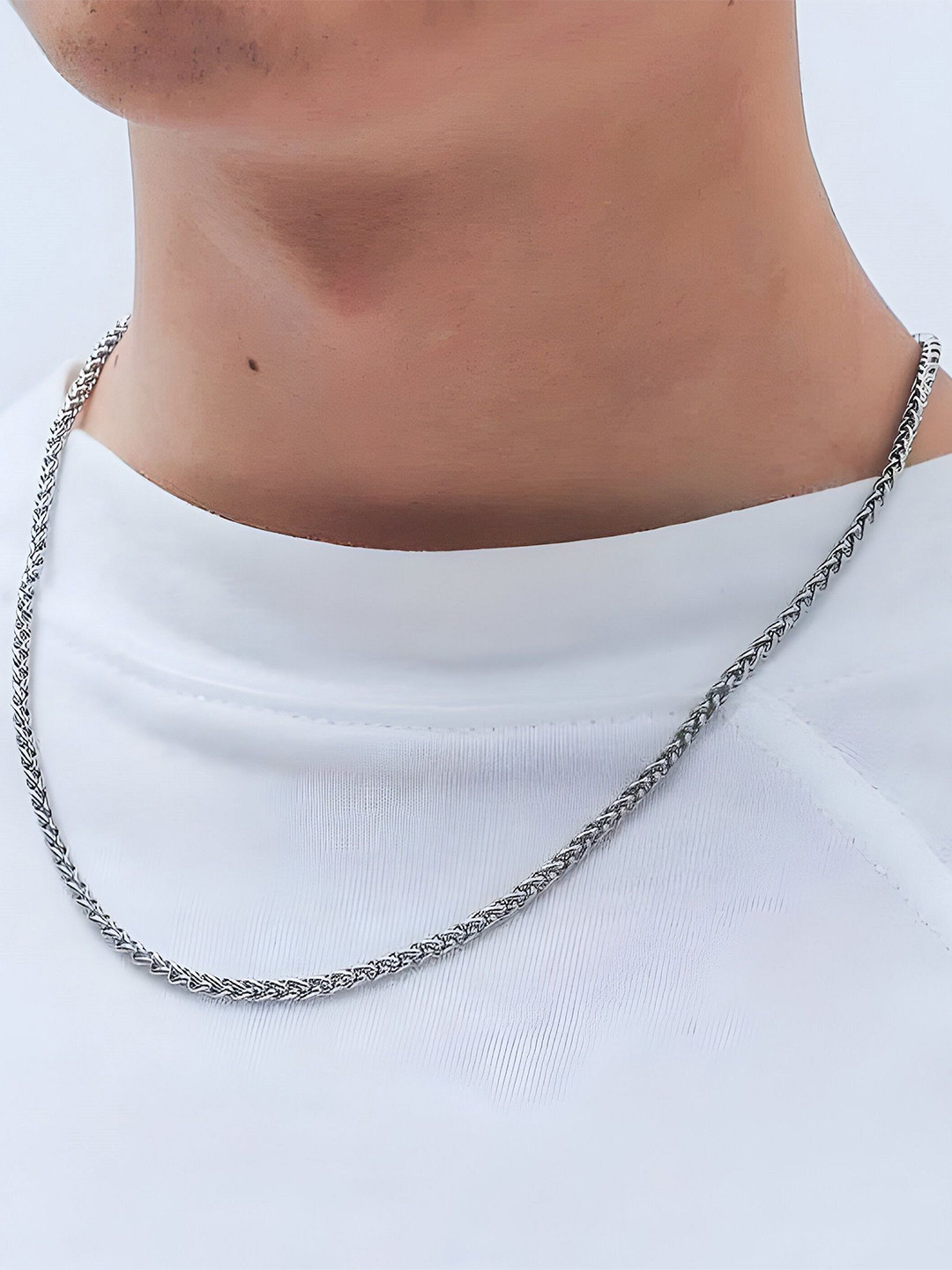 

Minprice Men Silver-Plated Stainless Steel Anti-Tarnish Chain