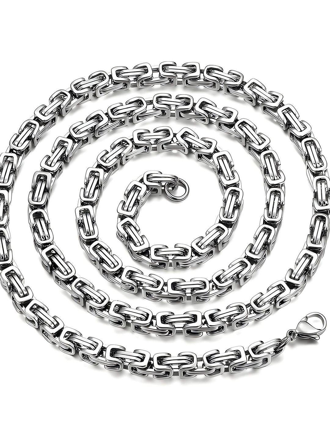 

Minprice Men Silver-Plated Stainless Steel Anti-Tarnish Chain