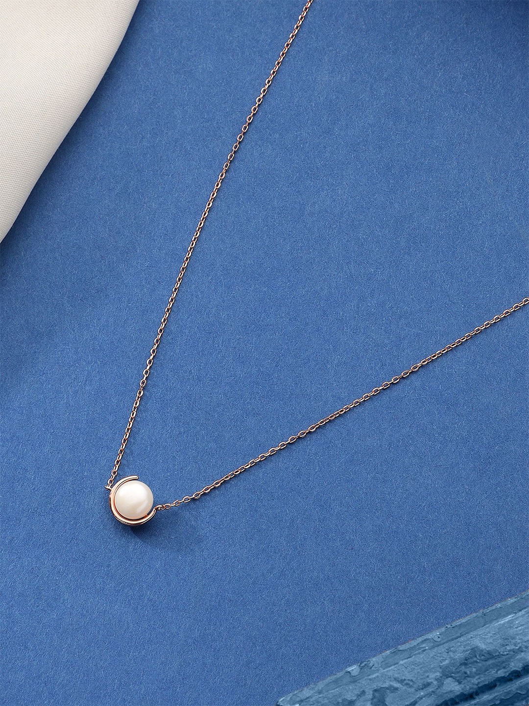 

DIAVO 925 Sterling Silver Rose Gold-Plated Chain