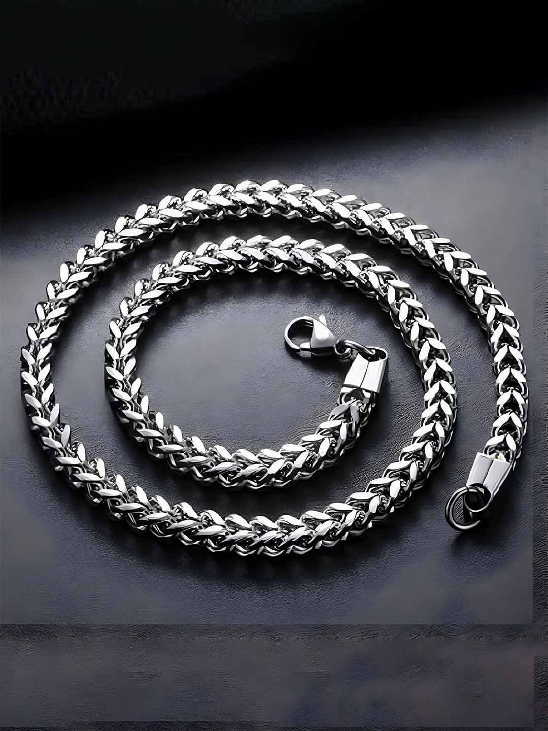 

Minprice Men Silver-Plated Stainless Steel Anti-Tarnish Chain