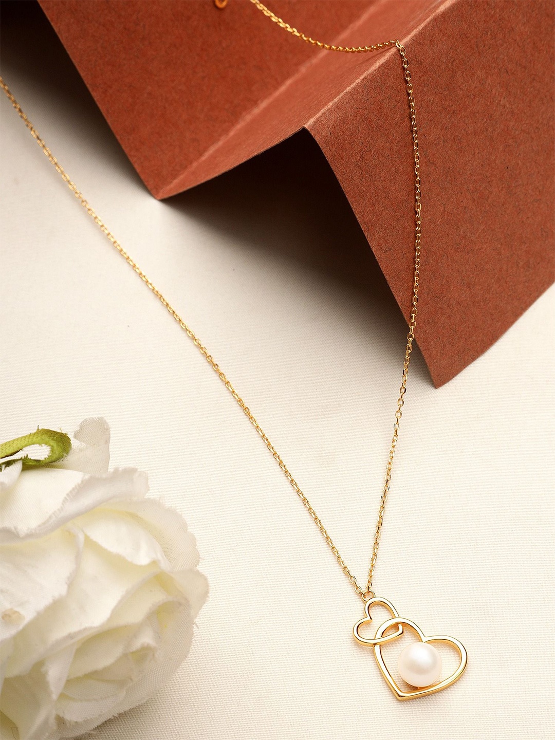 

DIAVO 925 Sterling Silver Gold-Plated Beaded Chain