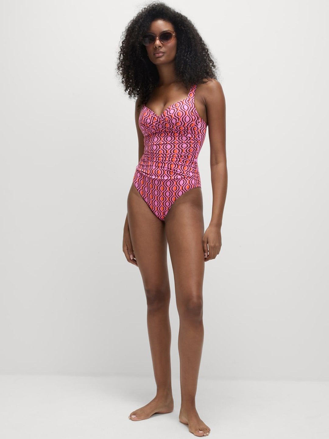 

Marks & Spencer Women Printed Bodysuits, Pink