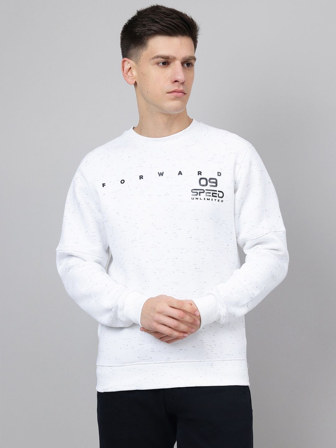 

Richlook Men Pullover Sweatshirt, White