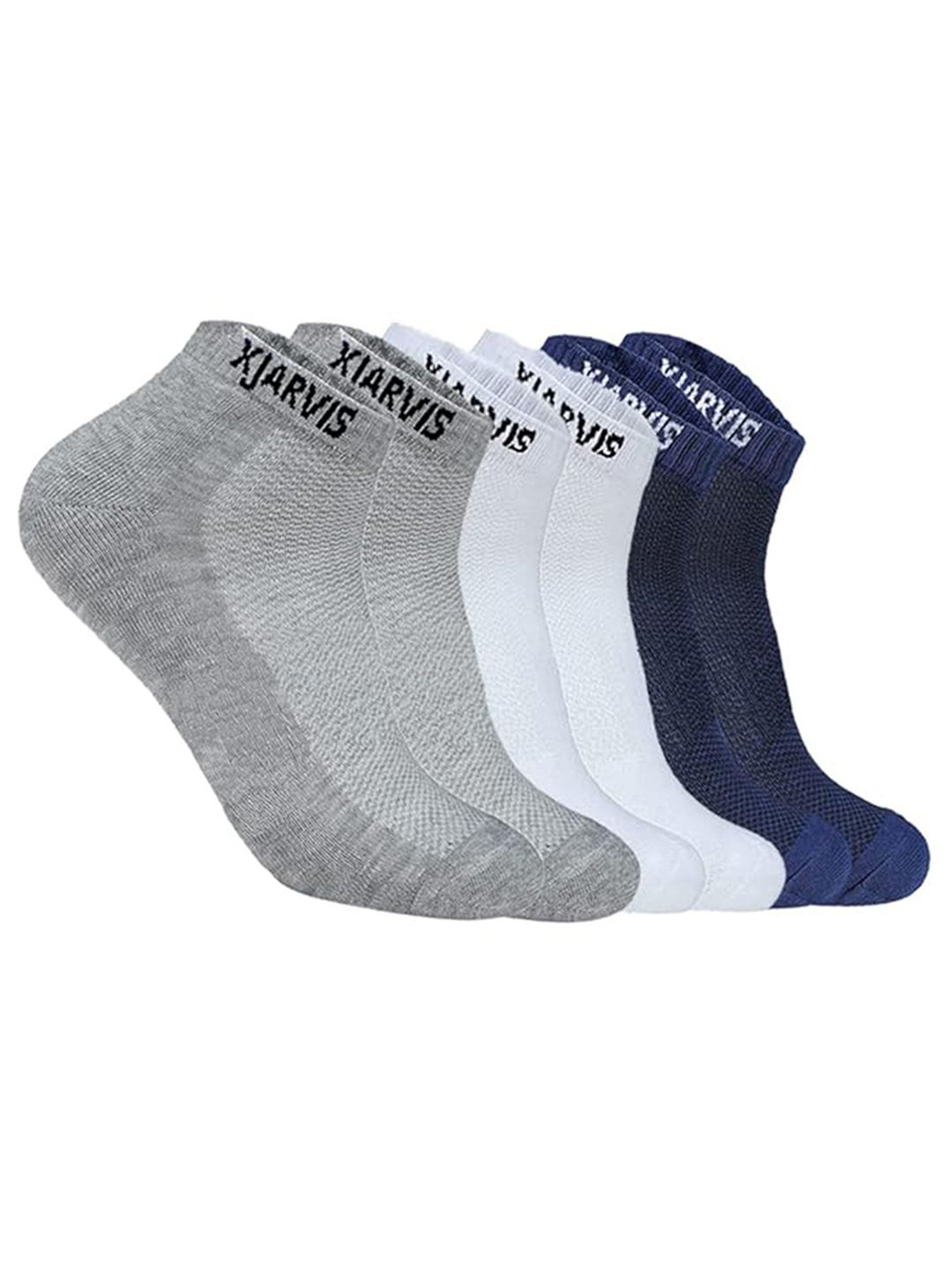 

Xjarvis Unisex Pack of 3 Assorted Ankle-Length Socks