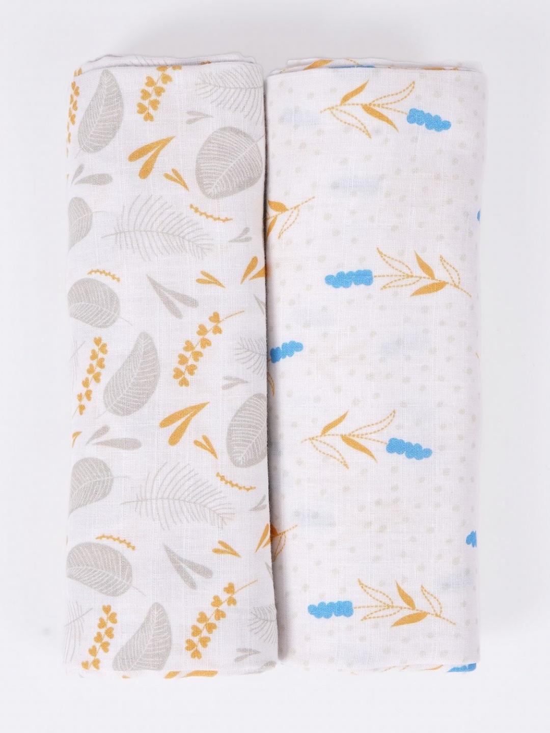 

TIDY SLEEP White & Grey 2 Pieces Summer 210 GSM Single Bed Blanket