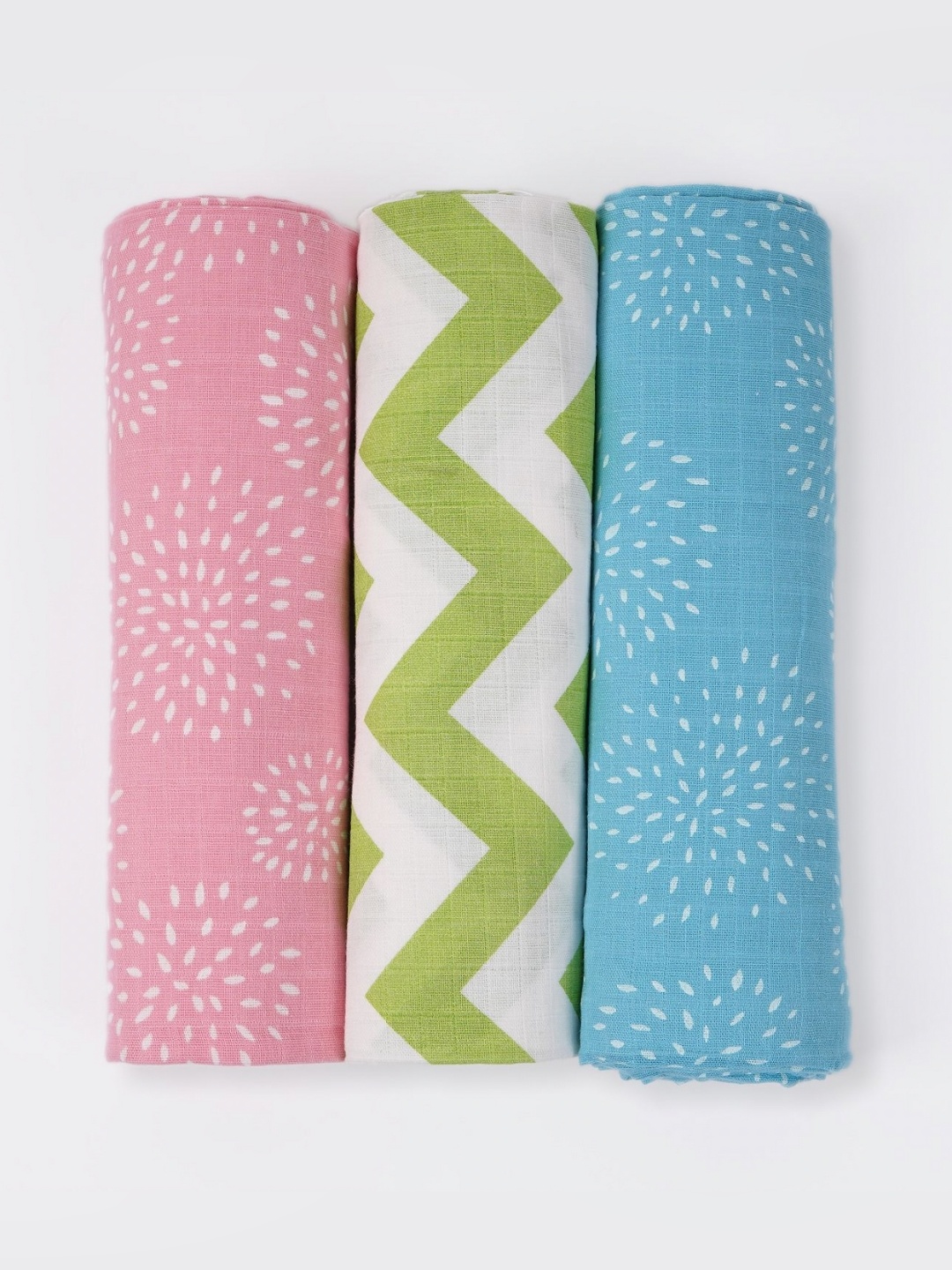 

TIDY SLEEP Kids Pink & Green 3 Pieces Printed Summer 210 GSM Single Bed Blanket