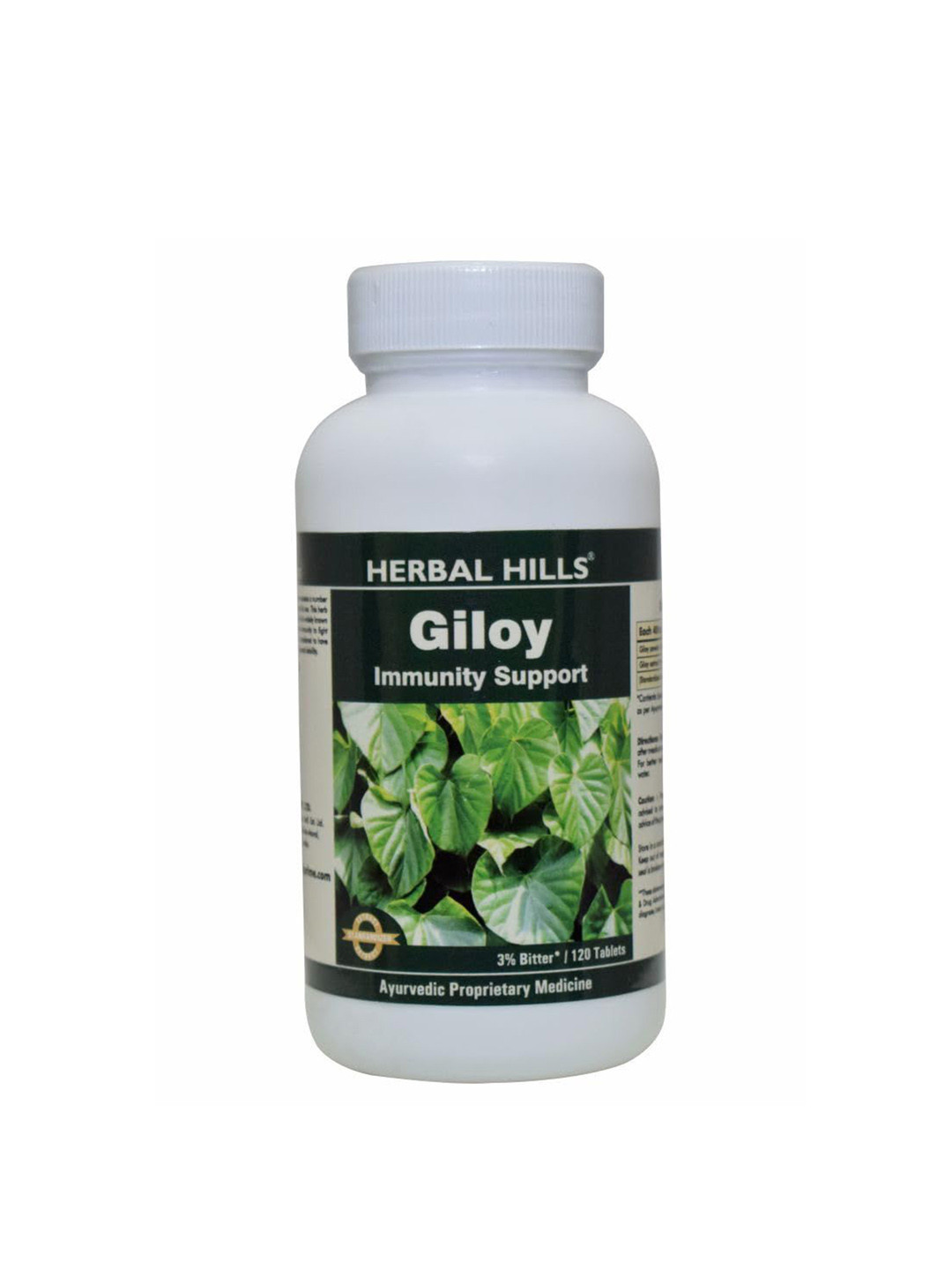

Herbal Hills Giloy Immunity Support Tablet - 120 Tablets, White