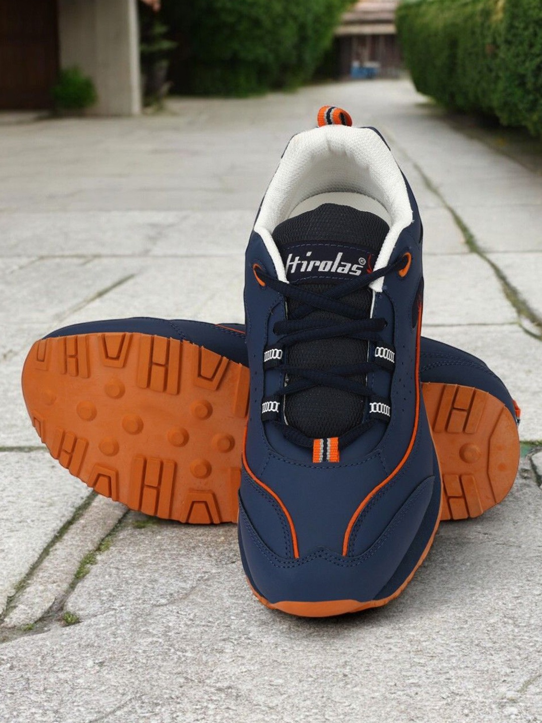 

HIROLAS Men Running Shoes, Blue