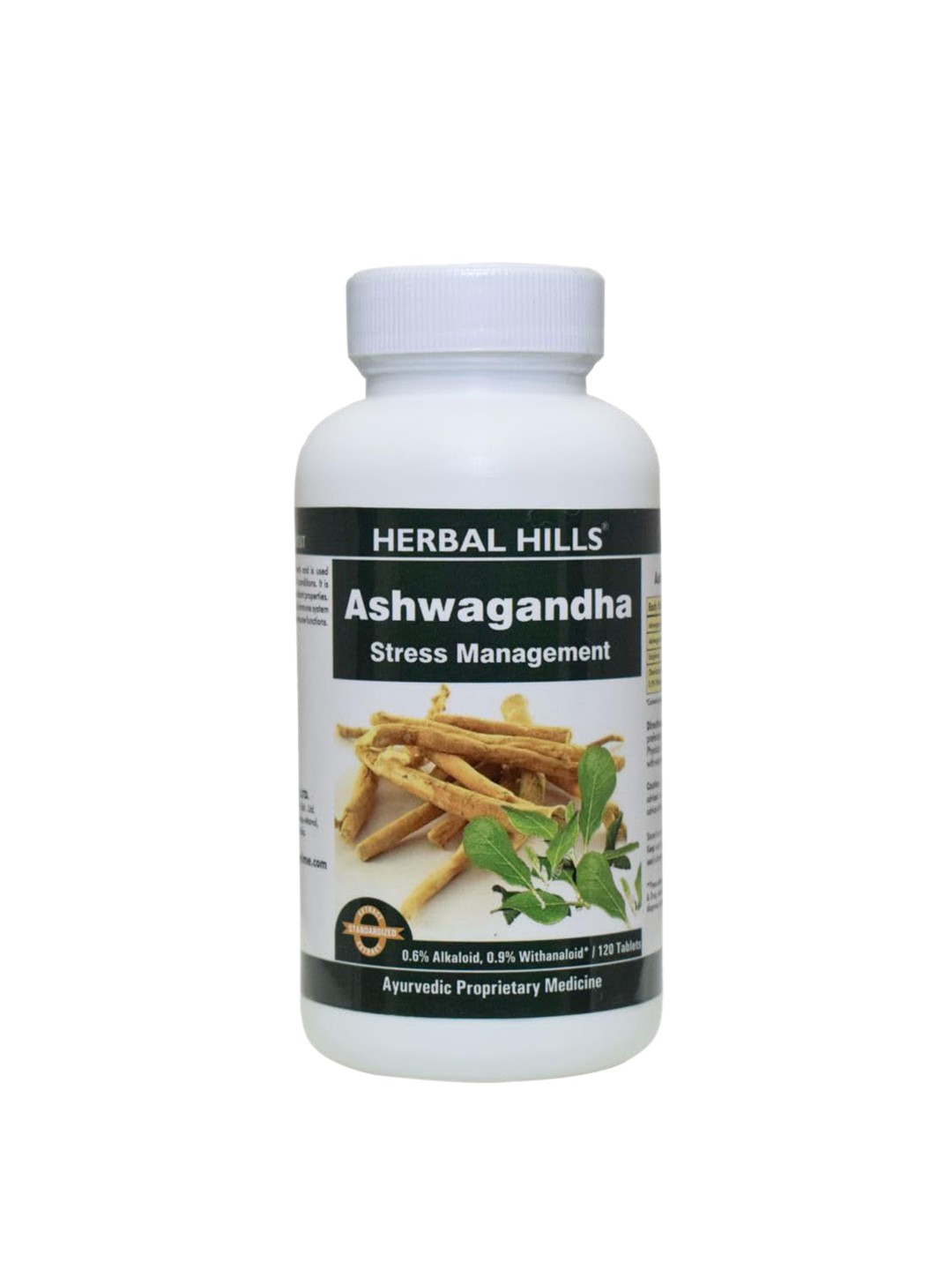 

Herbal Hills Ashwagandha Withania somnifera 120 Tablets, White