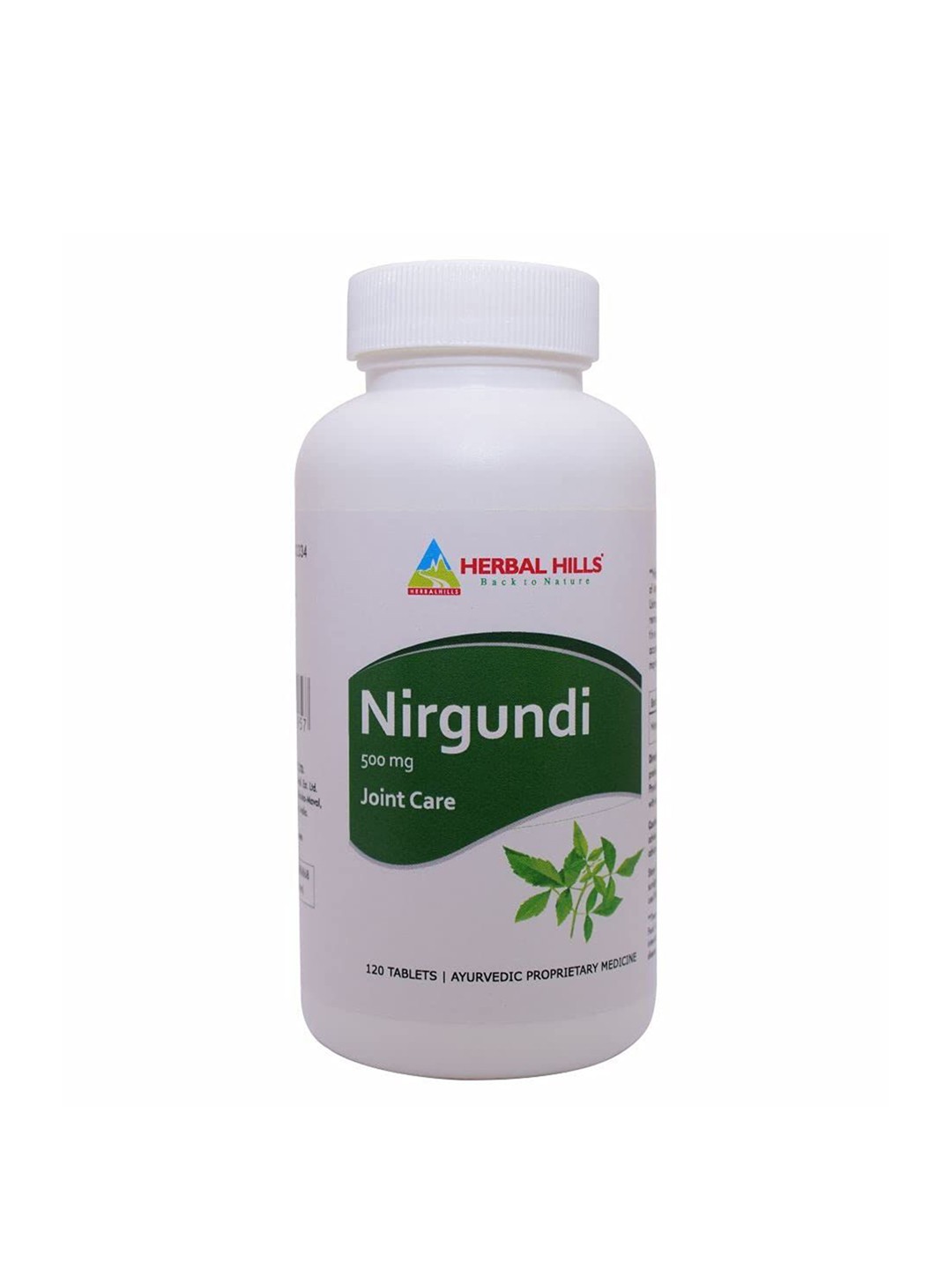 

Herbal Hills Nirgundi (Vitex negundo) 120 tablet - 500mg for Joint Care & various health benefits (Pack of 4), White