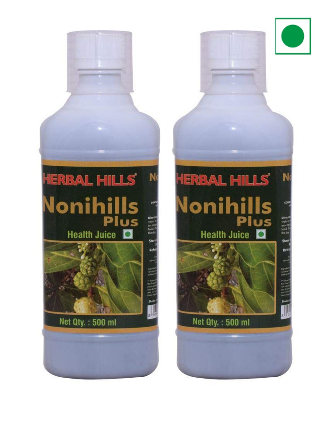 

Herbal Hills Noni Juice (500 Ml Pack of 2), White