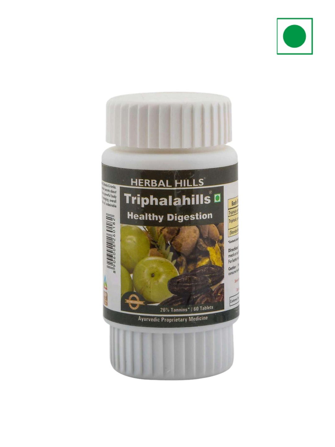 

Herbal Hills Ayurvedic Triphala Tablets Triphalahills Healthy Digestion 60 Tablets, White