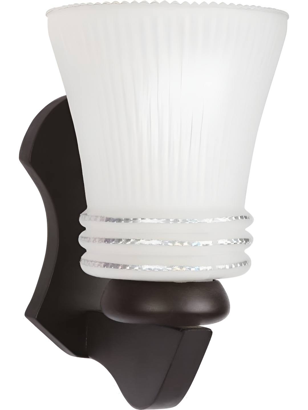 

Afast White & Brown Textured Wood Bell Shaped Wall Lamp