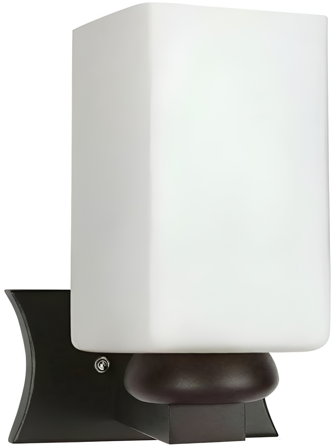 

Afast White & Brown Wood Rectangle Shaped Wall Lamp