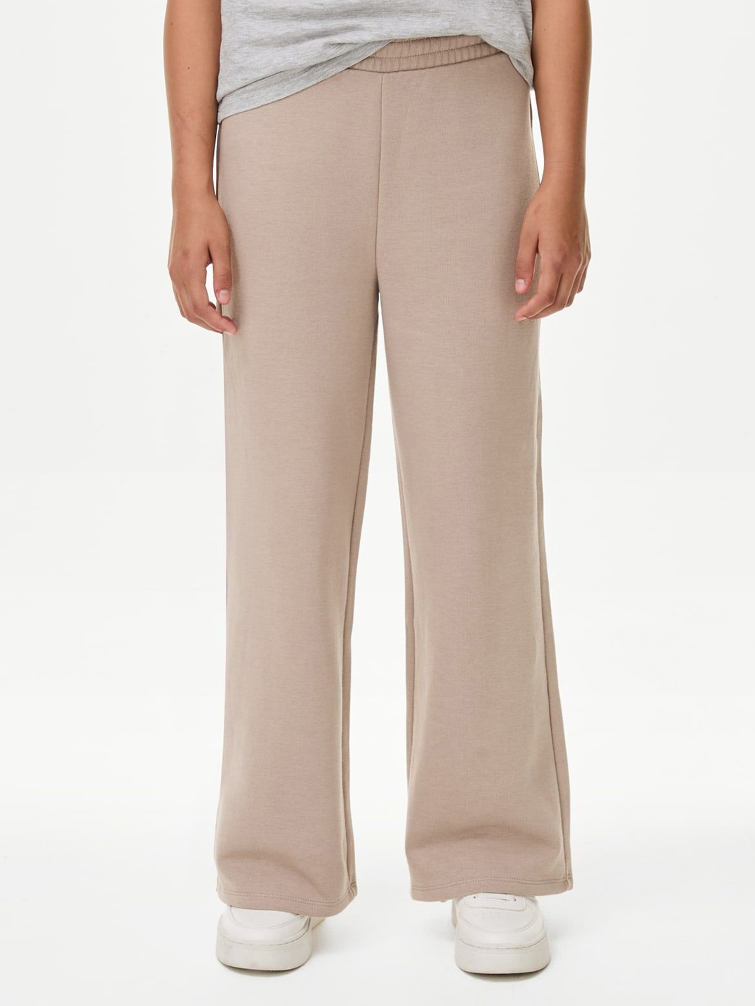 

Marks & Spencer Girls Cotton Mid-Rise Track Pants, Brown