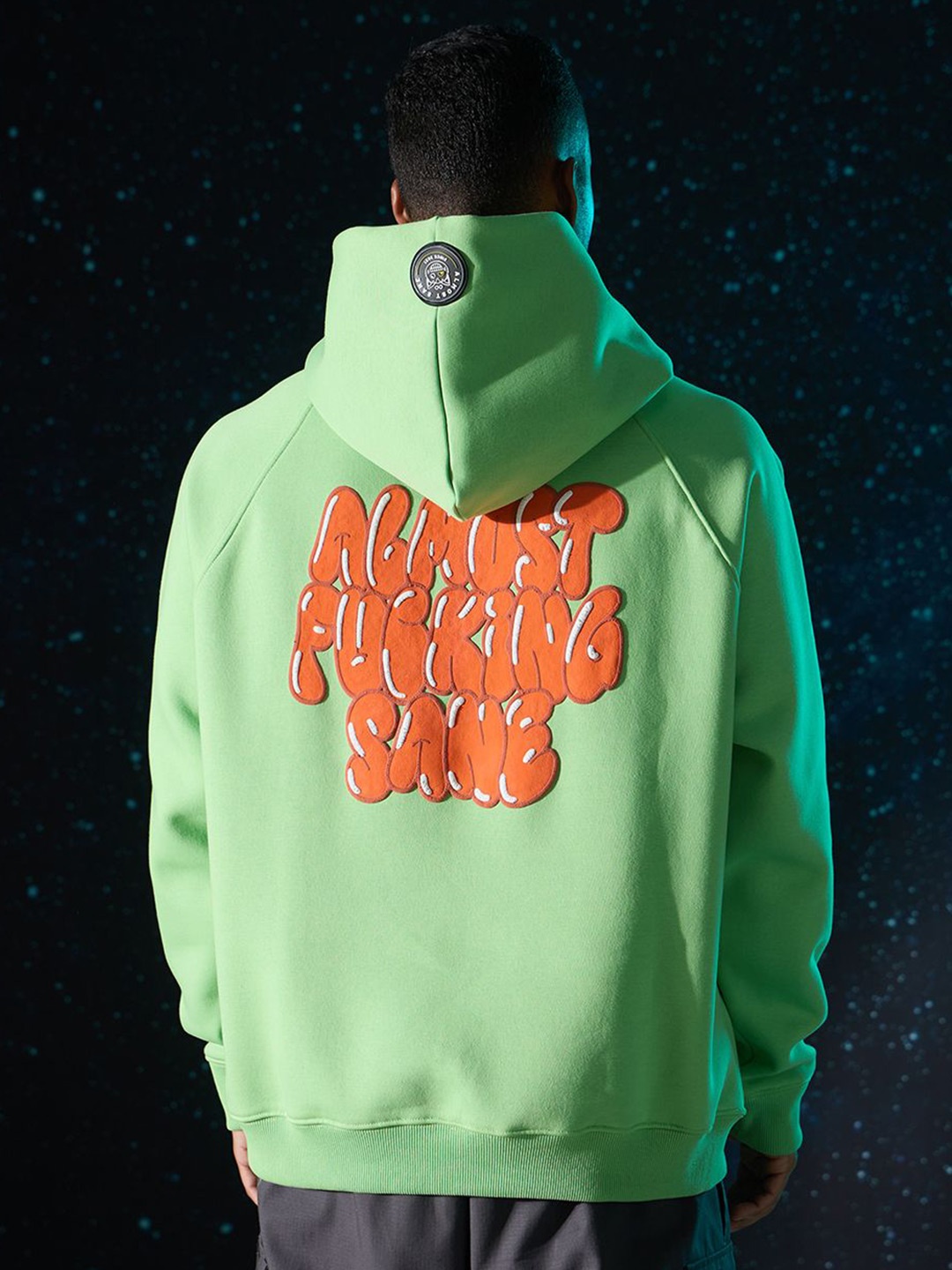 

ALMOST SANE Unisex Hooded Sweatshirt, Green