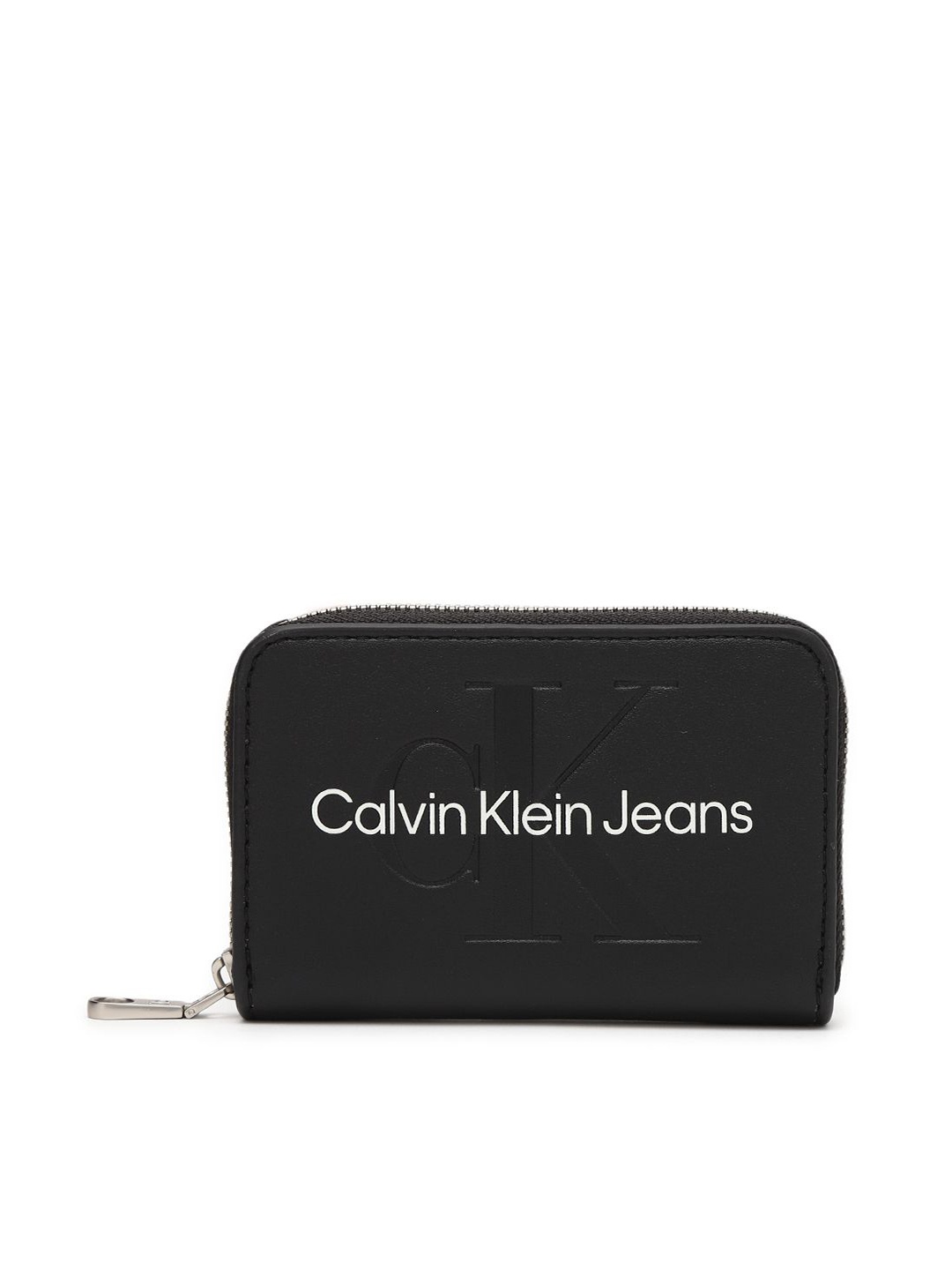 

Calvin Klein Women PU Zip Around Wallet, Black