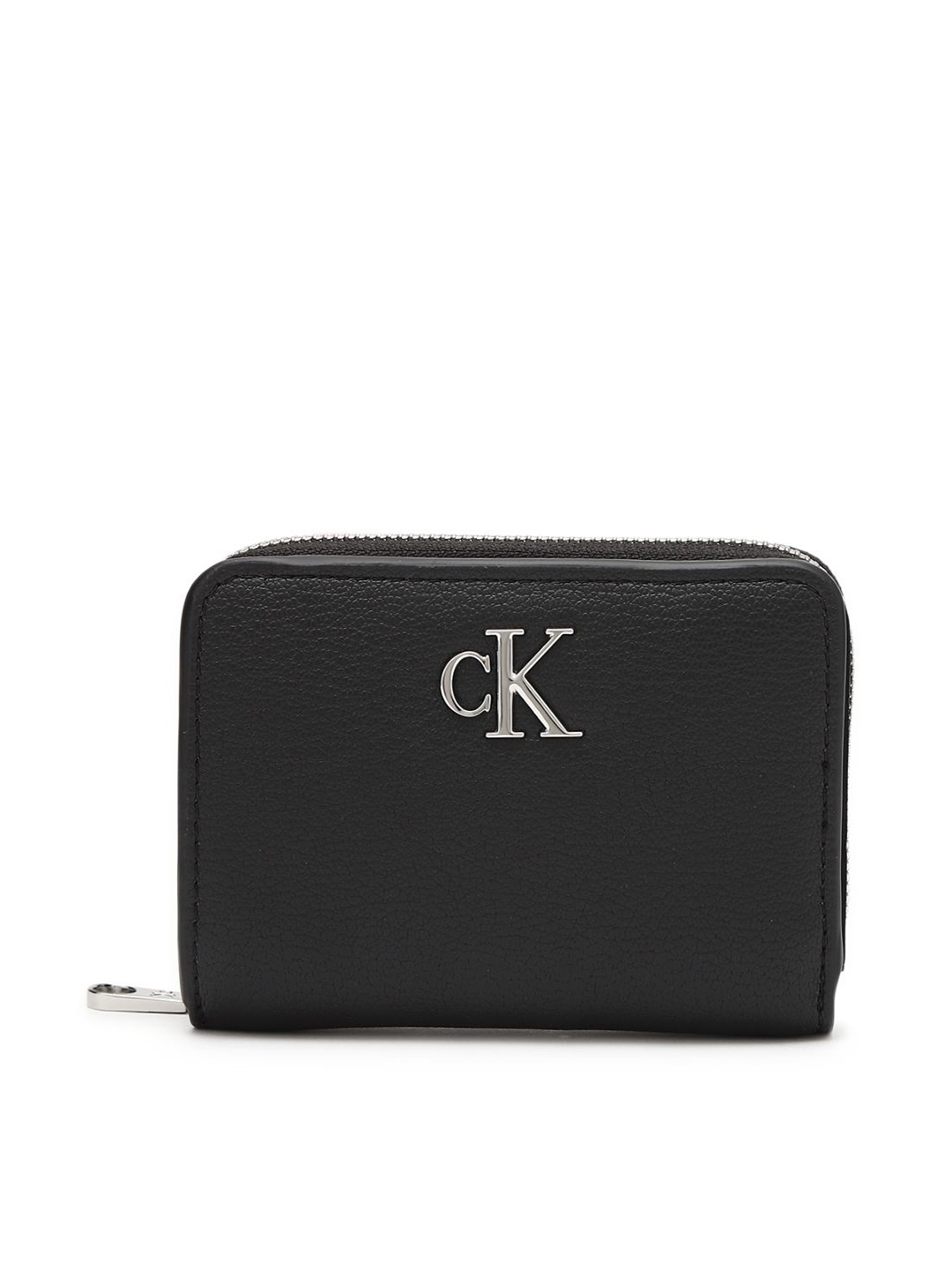 

Calvin Klein Women PU Zip Around Wallet, Black