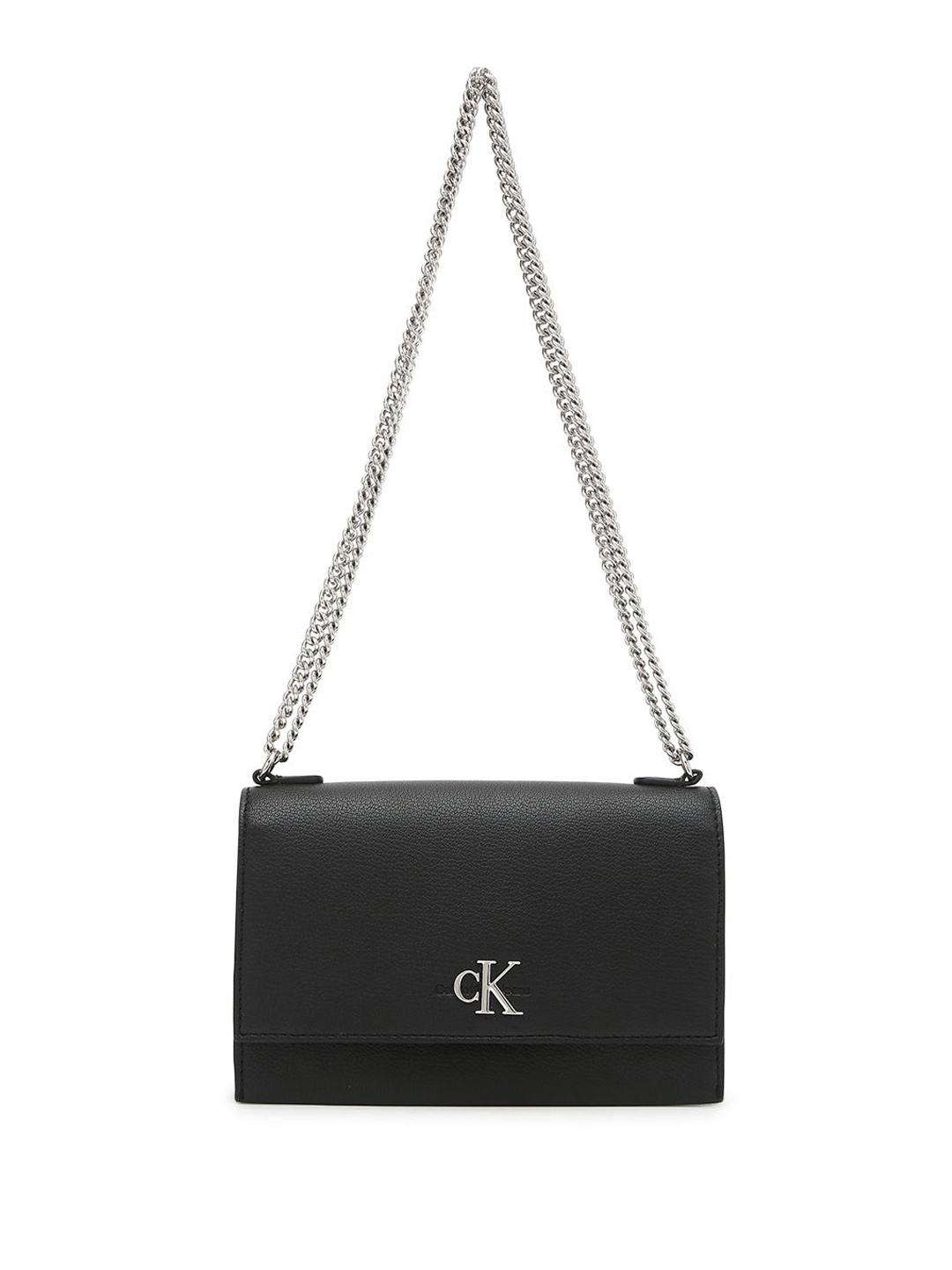 

Calvin Klein Women Textured Structured Sling Bag, Black