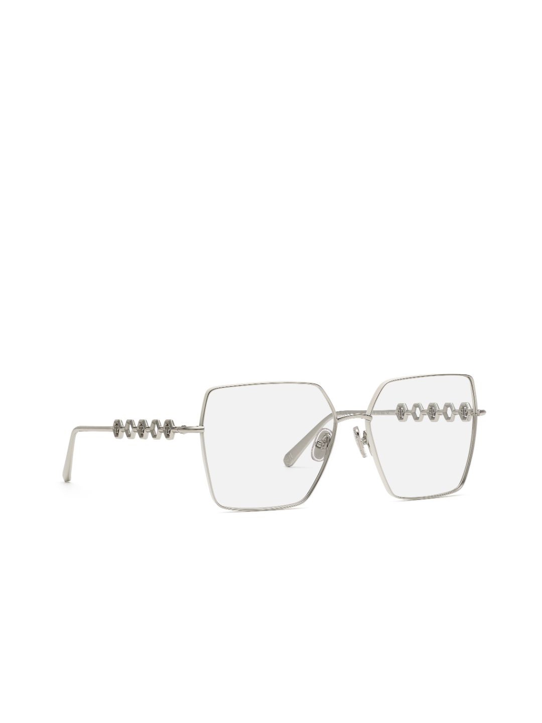 

PHILIPP PLEIN Women Full Rim Oversized Frames, Silver