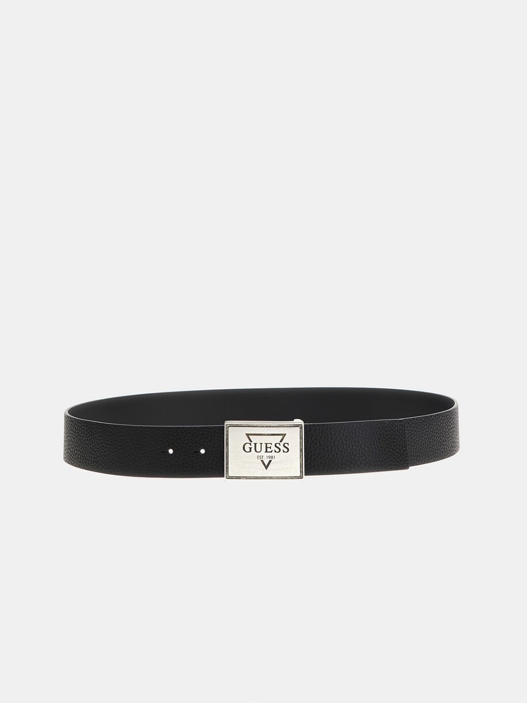 

GUESS Men Textured Leather Belt, Black