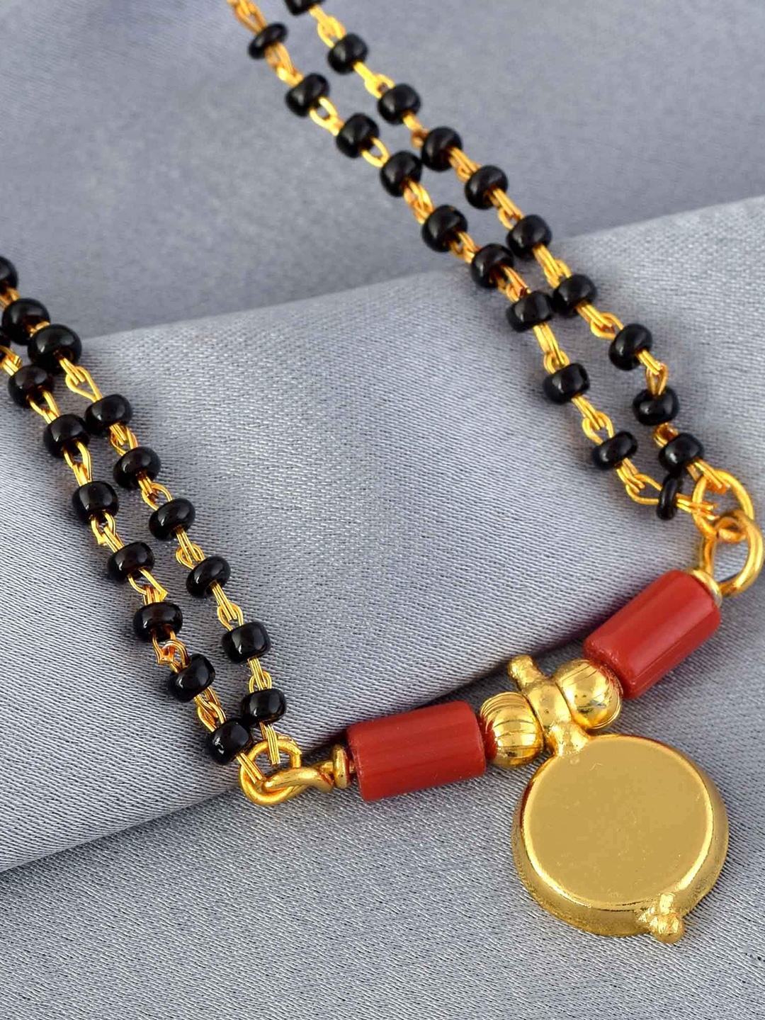 

MEMOIR Artificial Beaded Mangalsutra, Gold