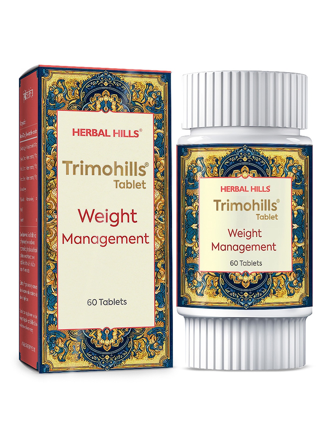 

Herbal Hills Trimohills 60 Tablets - Pack of 5, White