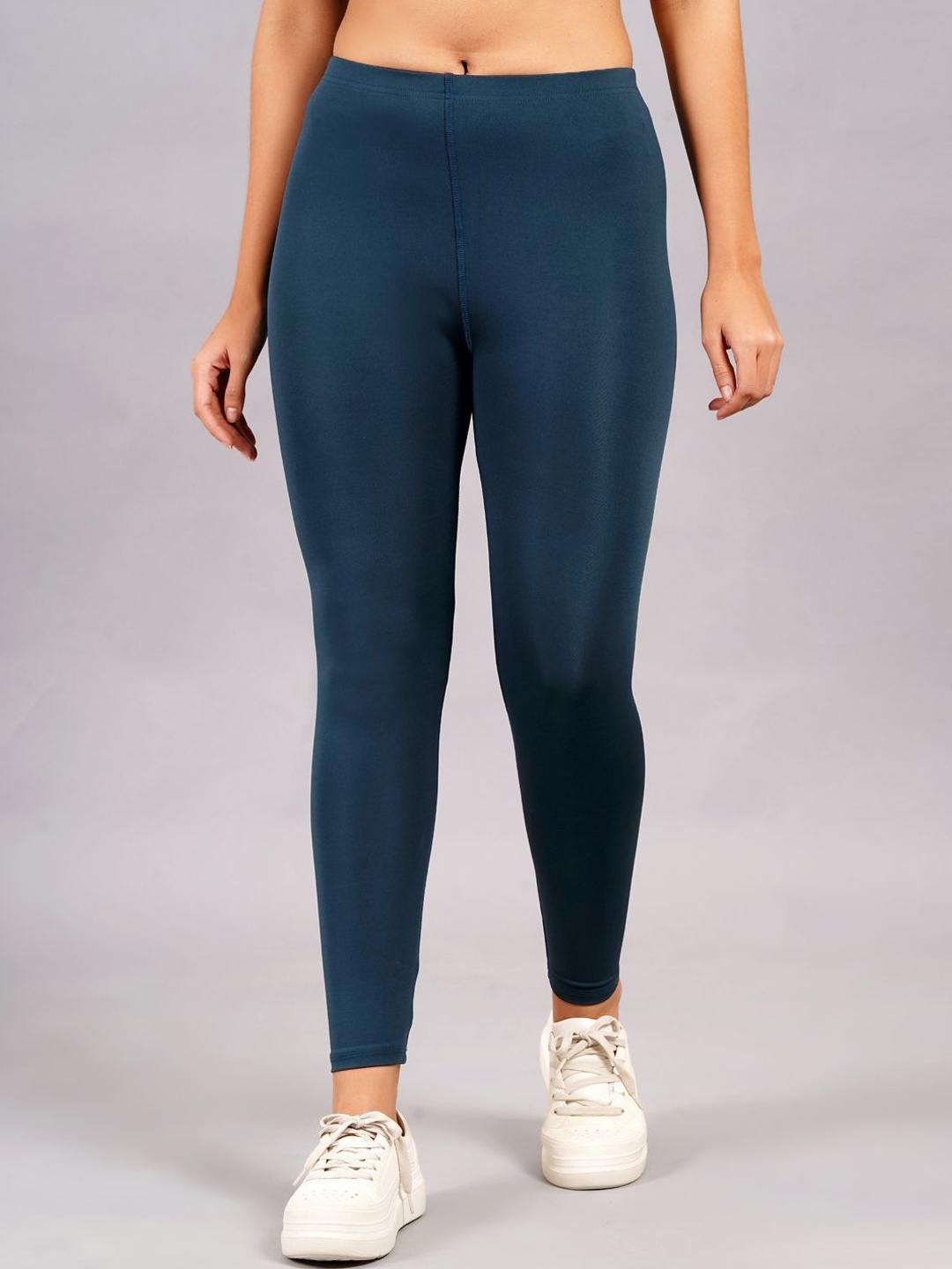 

NEVER LOSE Women Ankle-Length Tights, Navy blue