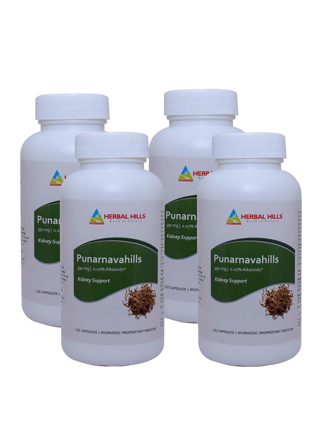 

Herbal Hills Punarnava capsules (120 Capsules (Pack of 4)), White