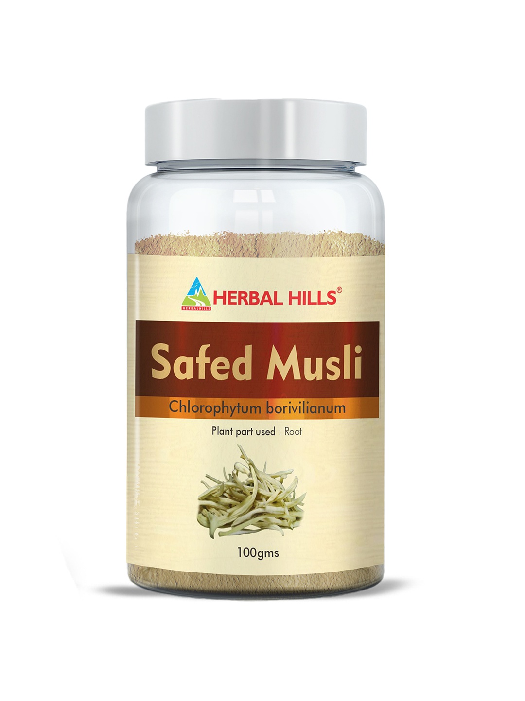

Herbal Hills Safed Musli Powder 100 g Pack of 5, White