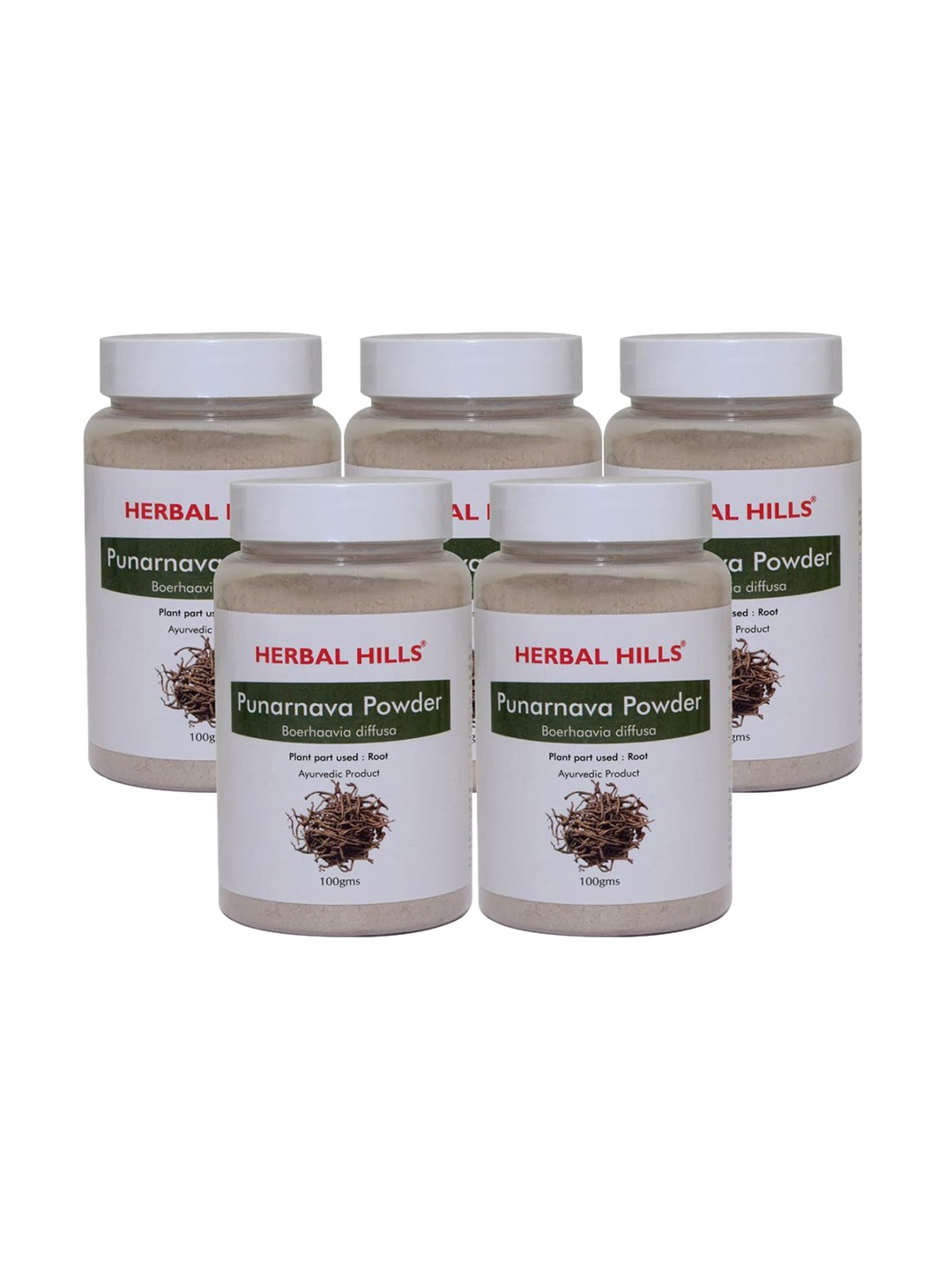 

Herbal Hills Punarnava Powder 100 Gms Pack of 5, White