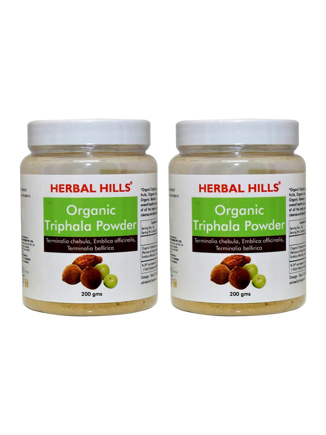 

Herbal Hills Organic Triphala Powder (200 gms Pack of 2), White