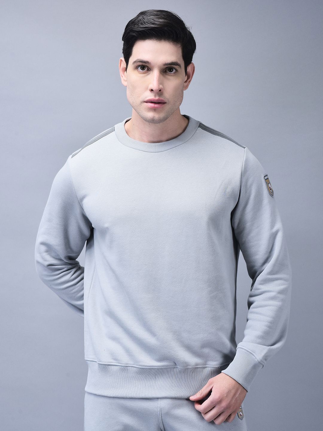 

Woodland Men Long Sleeves Ribbed Sweatshirt, Grey