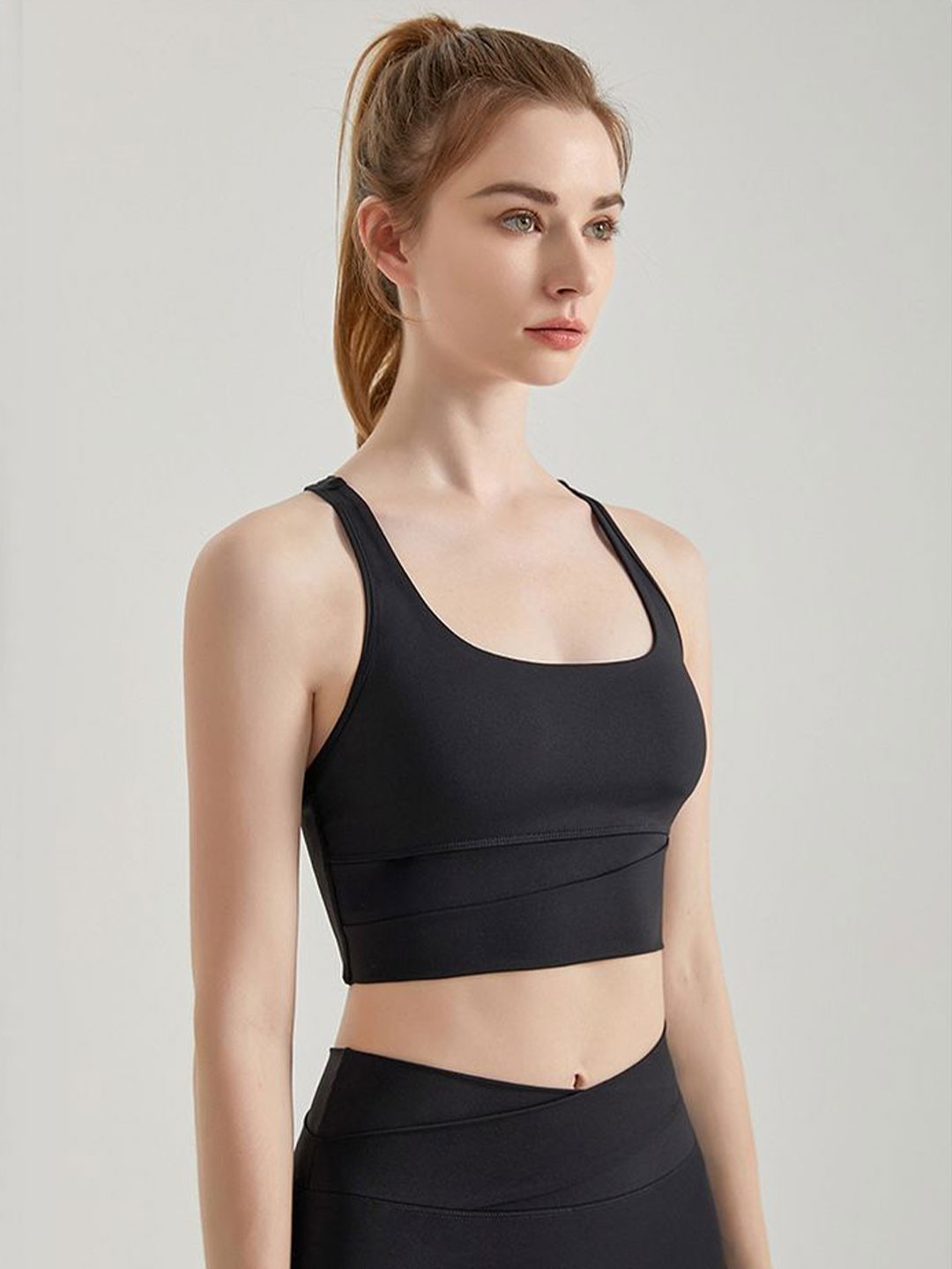 

LULU & SKY Women Bralette Crop Top, Black