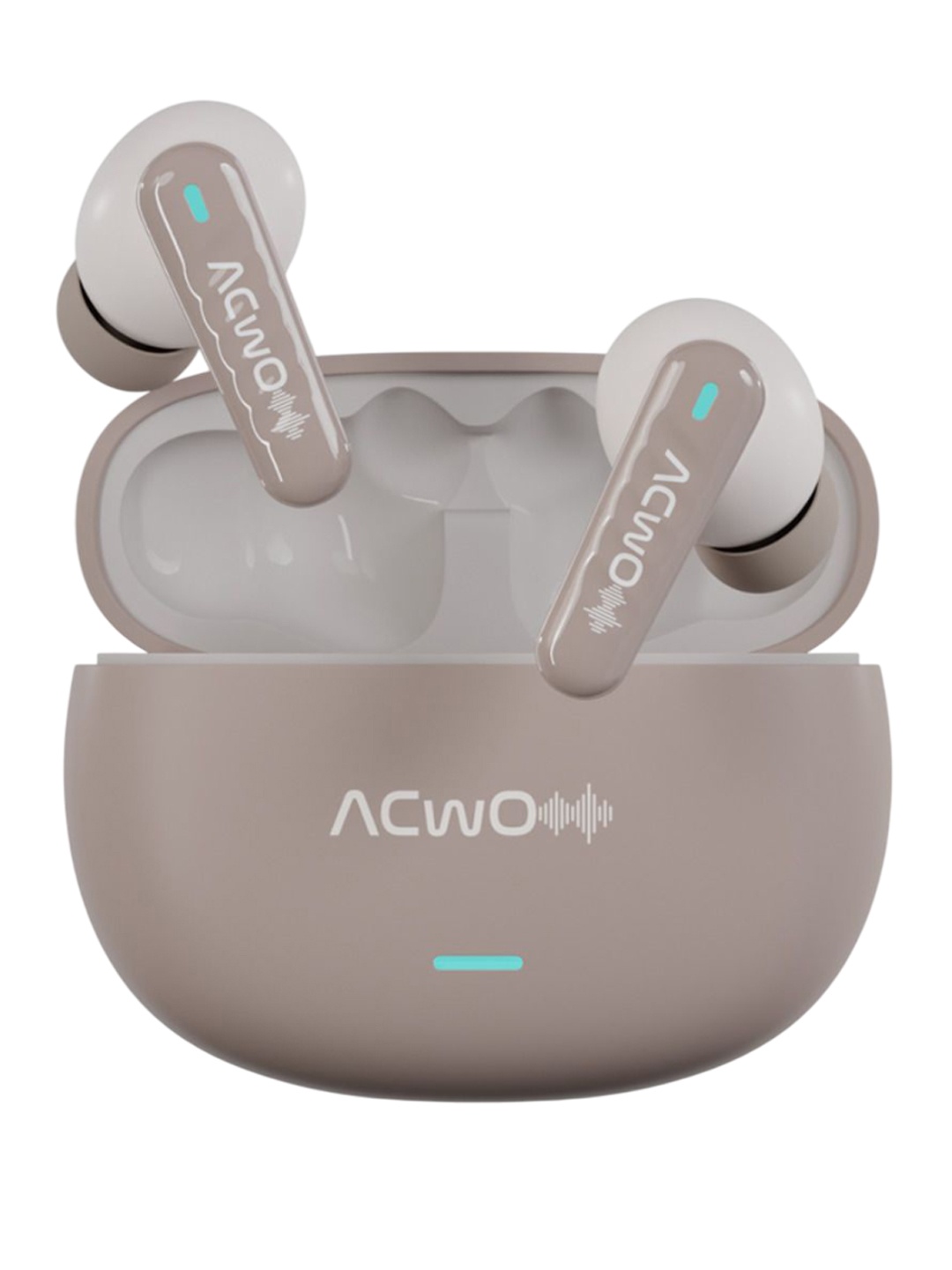 

ACwO DwOTS 50Hrs Playtime 727 v2 True 5.3v Wireless Headphones, Cream