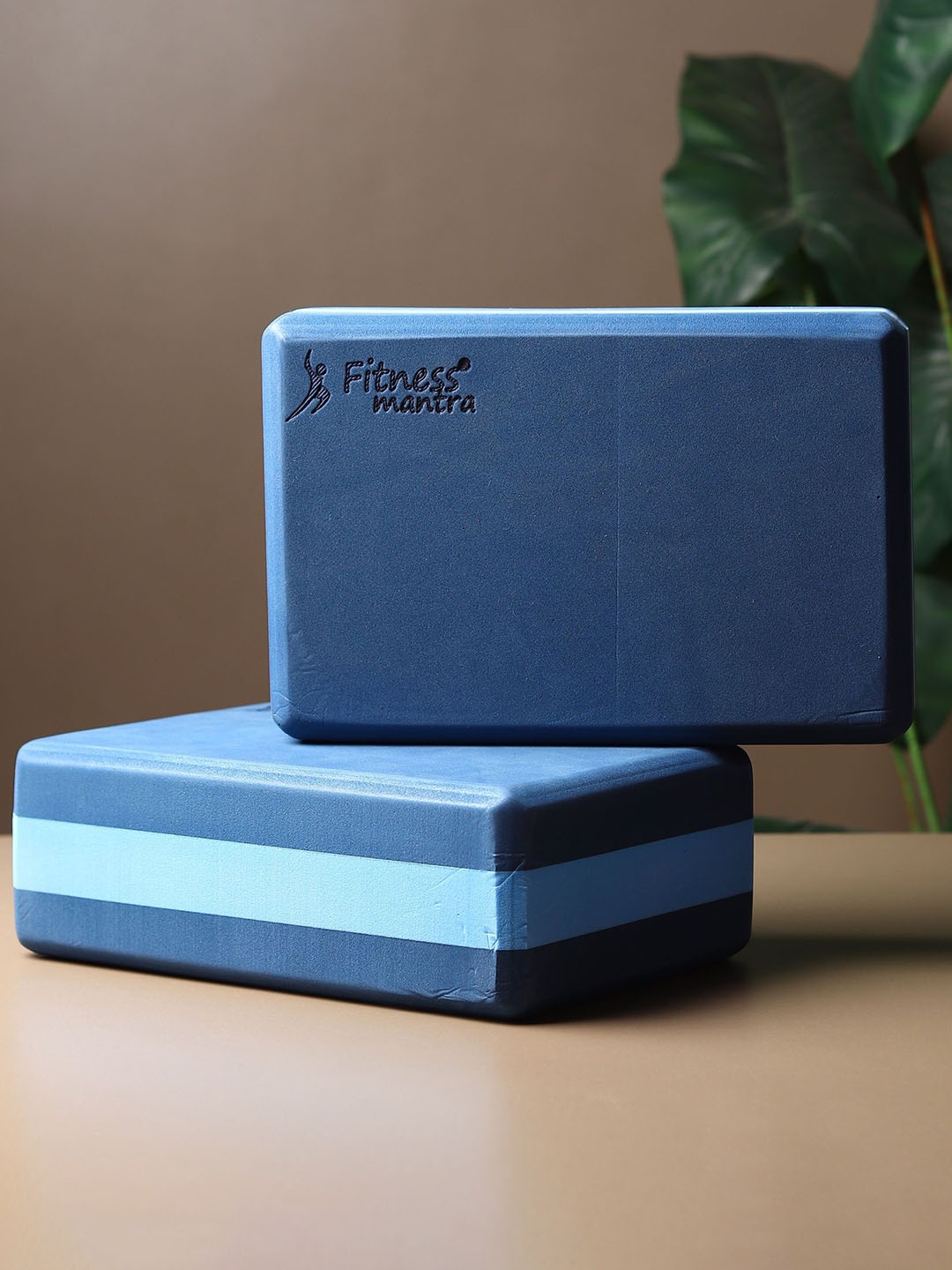 

Fitness Mantra Set Of 2 High Density EVA Blocks, Navy blue