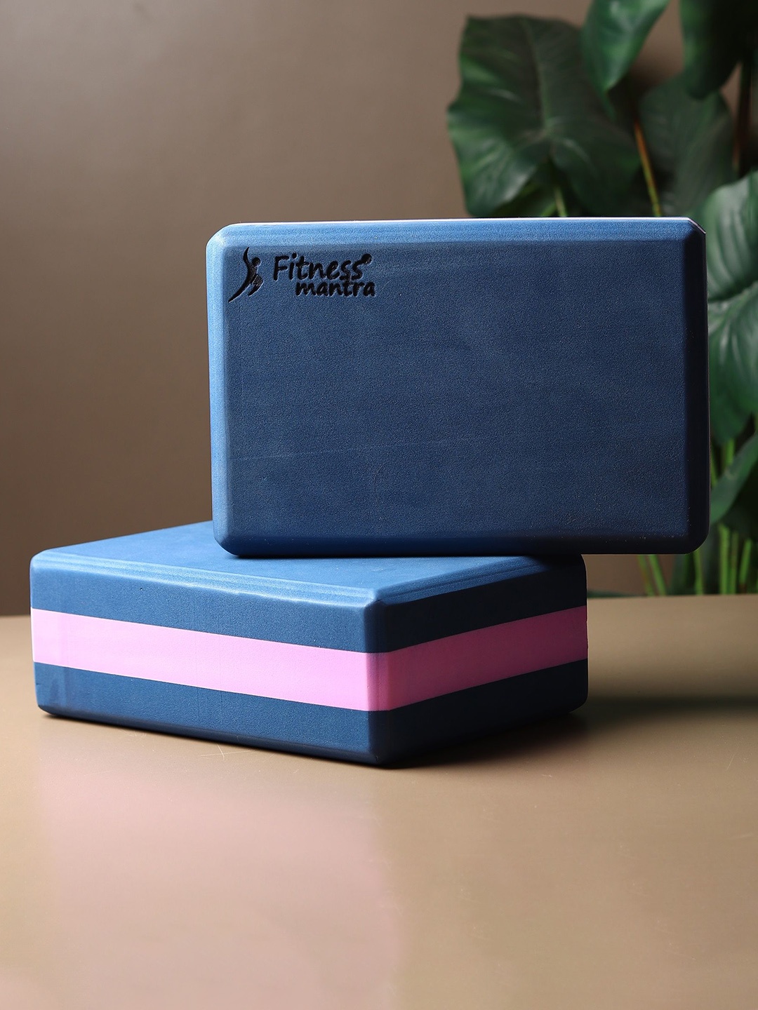 

Fitness Mantra Set Of 2 High Density EVA Blocks, Navy blue