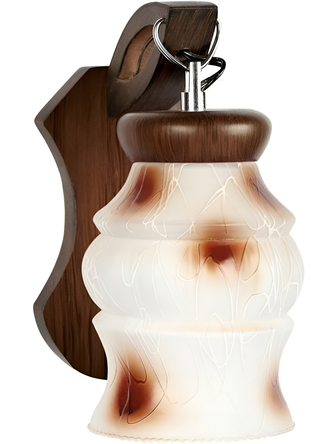 

Afast Brown & White Printed Wood Abstract Shaped Wall Lamp
