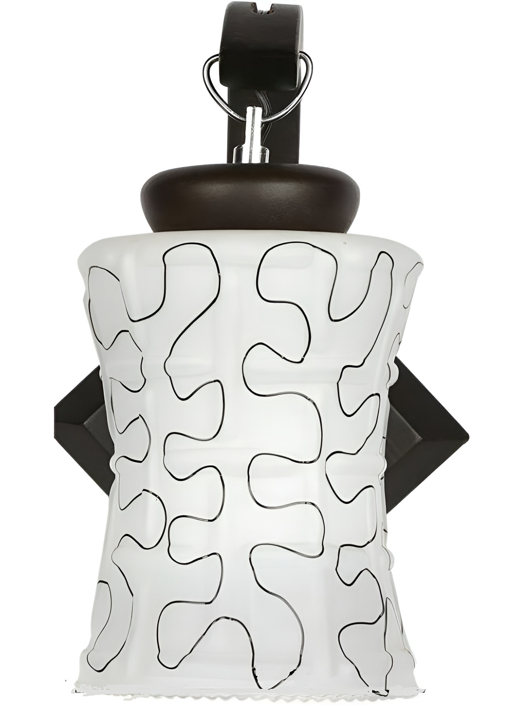 

Afast Black & White Printed Abstract Shaped Wood Wall Lamp