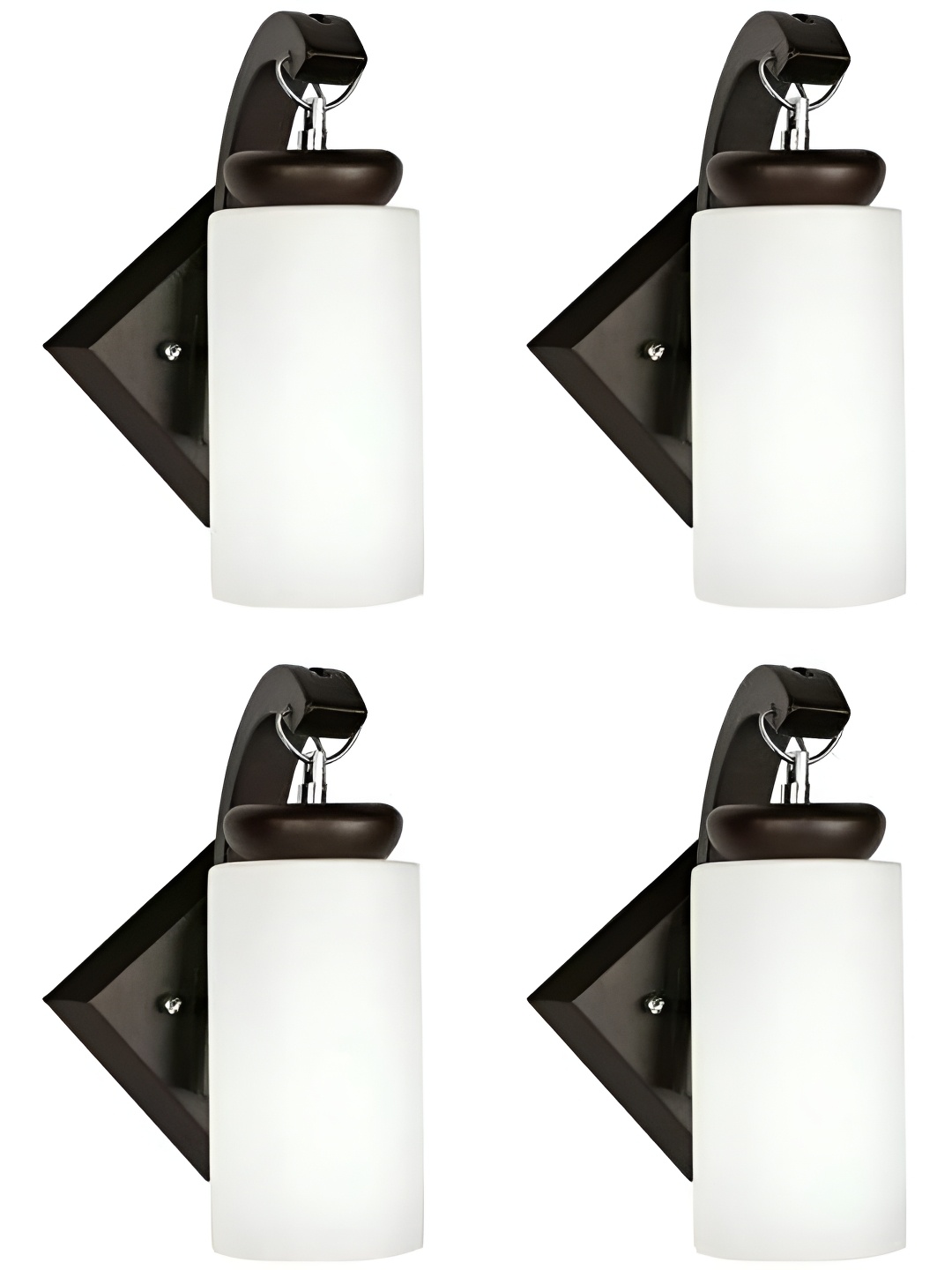 

Afast White & Black 4 Pieces Wood Cylinder Shaped Wall Lamp
