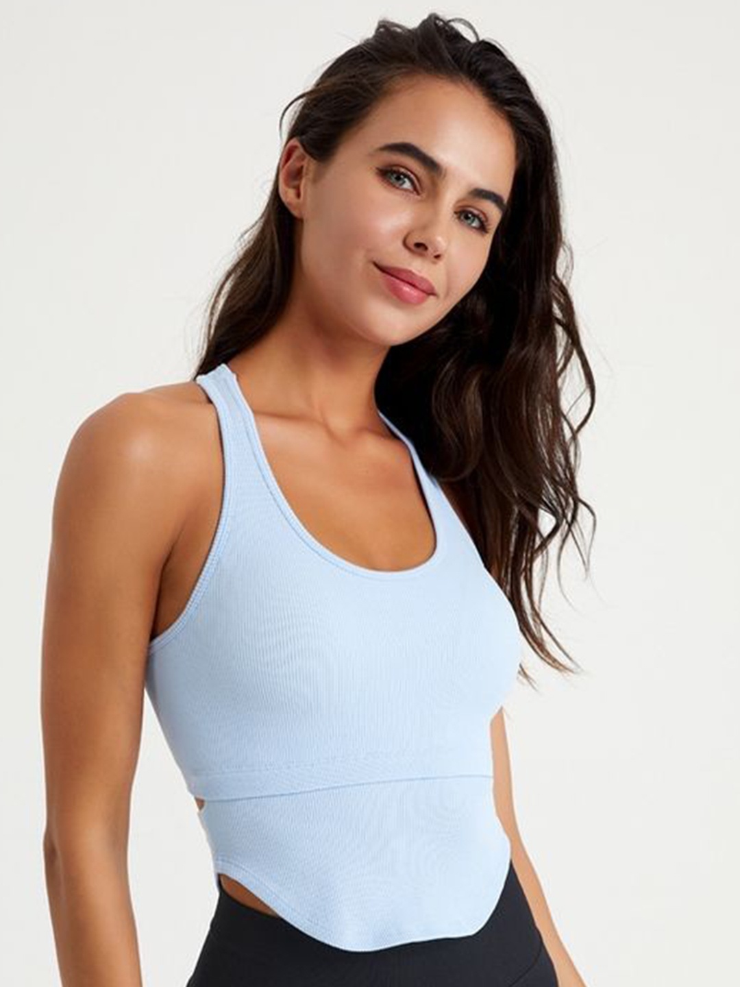 

LULU & SKY Women Scoop Neck Tank Top, Blue