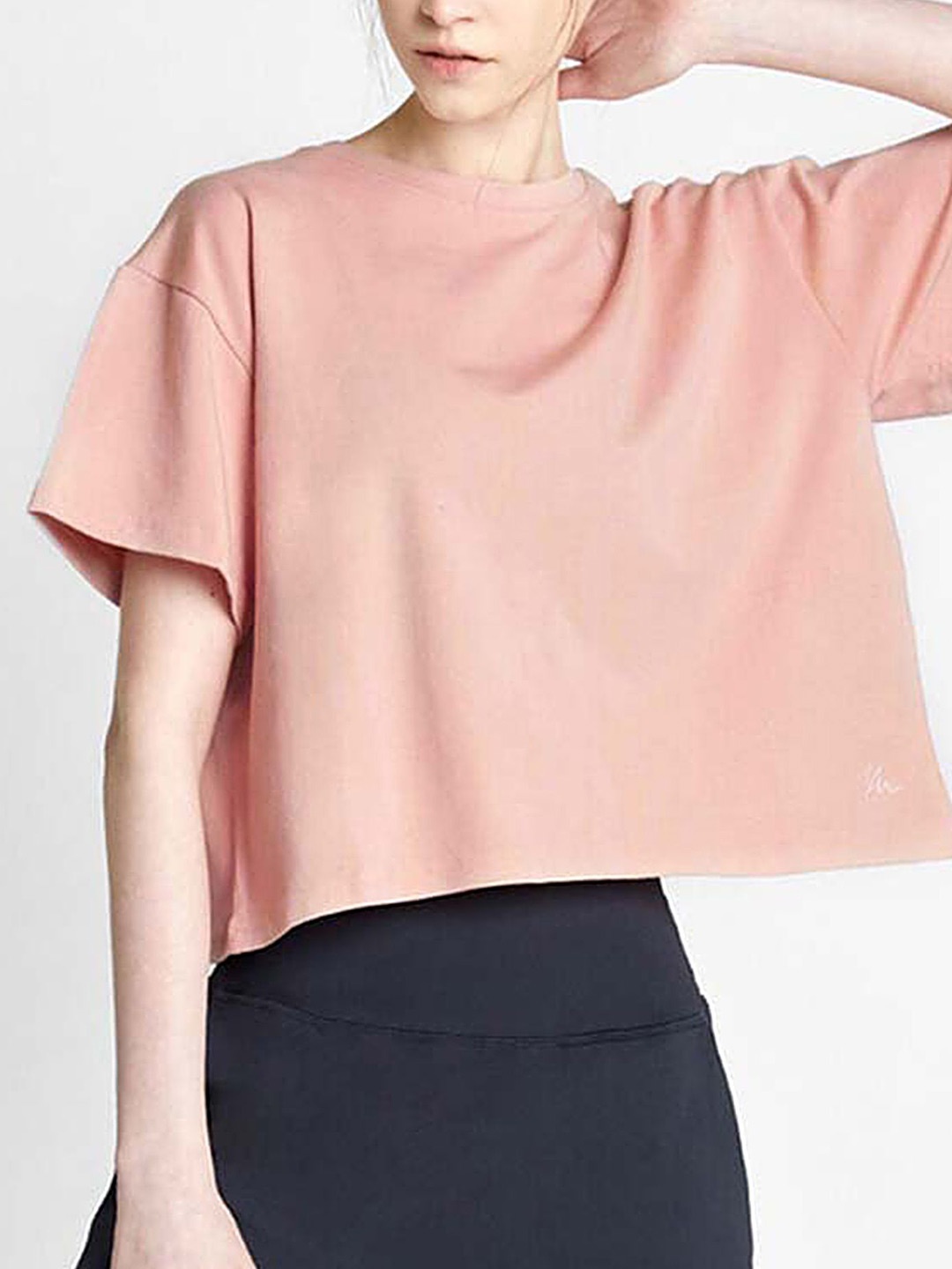 

LULU & SKY Women Cotton Boxy Top, Pink