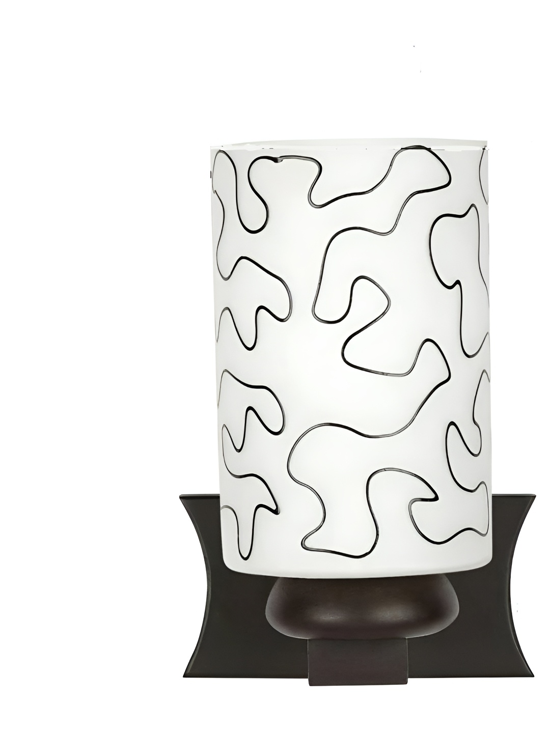 

Afast Black & White Printed Cylinder Rectangle Shaped Wall Lamp