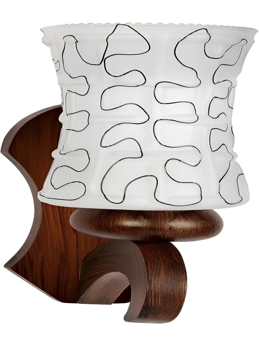 

Afast Black & White Printed Wood Wall Lamp