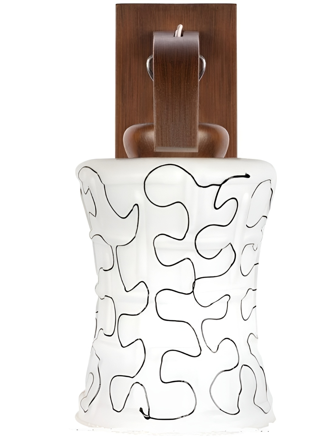 

Afast Black & White Bell Shaped Wood Contemporary Wall Lamp