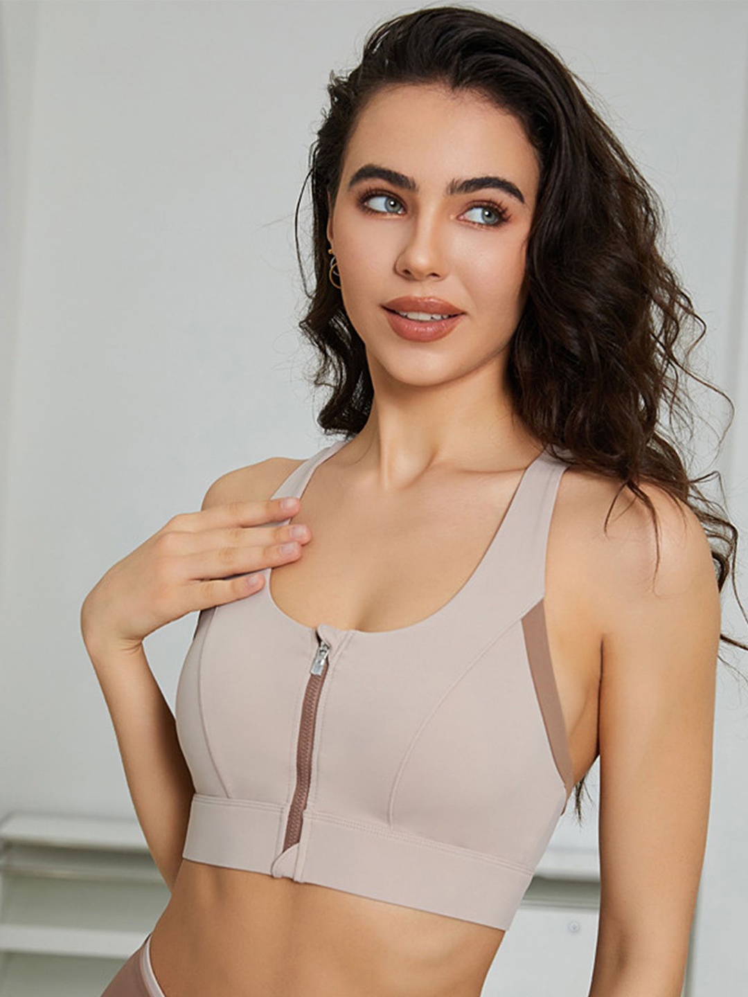 

LULU & SKY Women Bralette Crop Top, Khaki