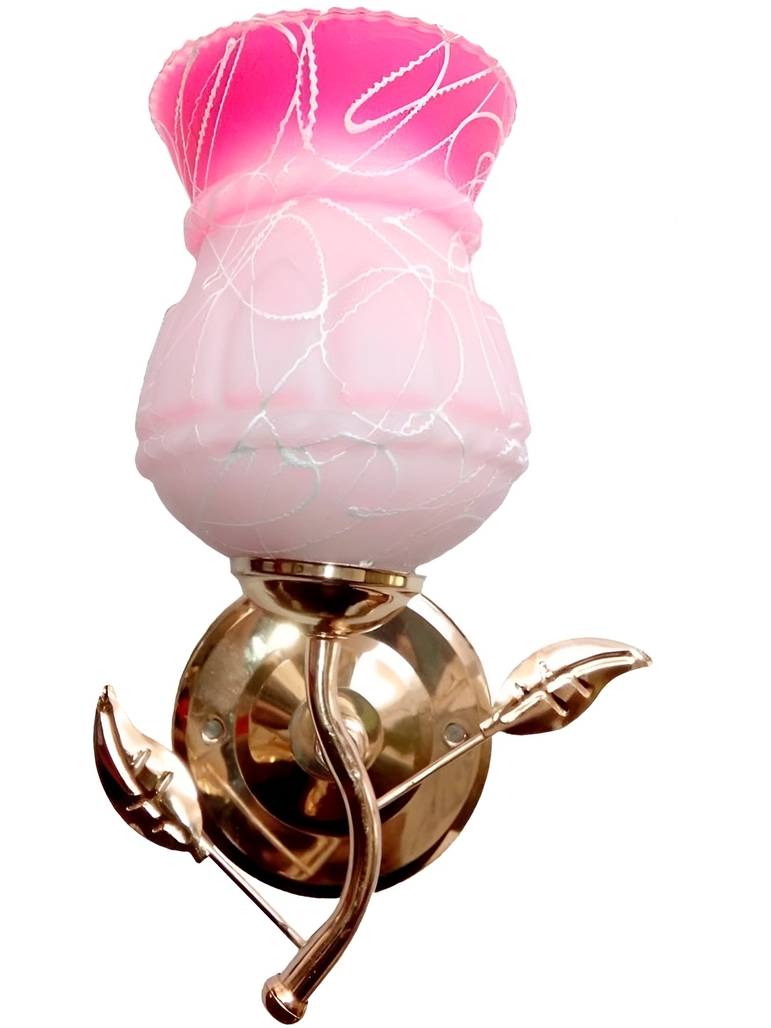 

Afast White & Pink Printed Abstract Shaped Metal Contemporary Wall Lamp