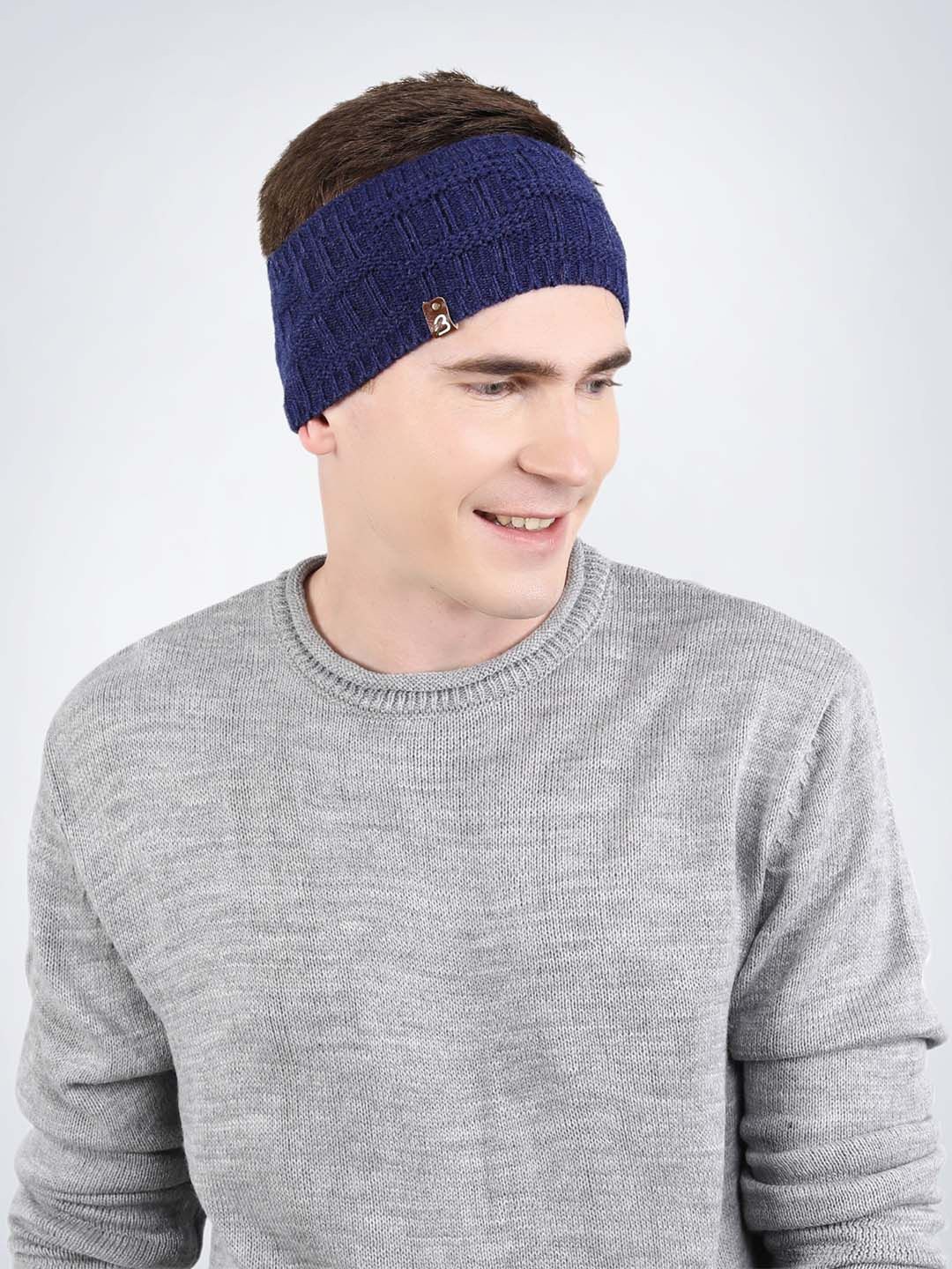 

Bharatasya Men self design Headband, Blue