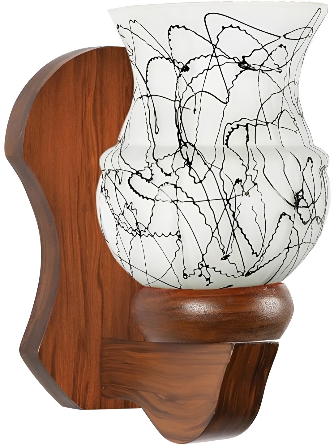 

Afast Black & White Printed Wood Wall Lamp